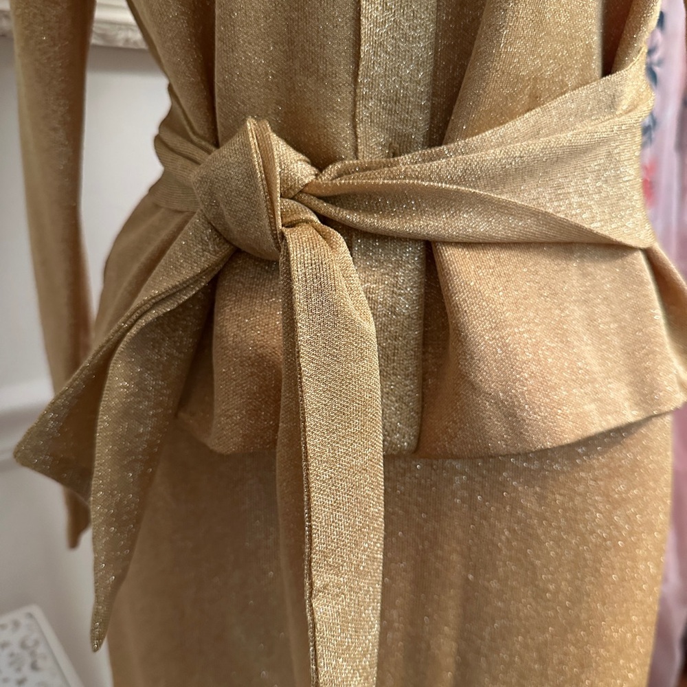 Vintage Gold Shaheen skirt suit 1960s made in Hawaii - Picture 3 of 8